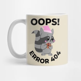 Oops error 404 raccoon - Computer Mug